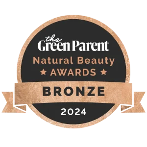 A logo showing a bronze award from the Green Parent Natural Beauty Awards 2024