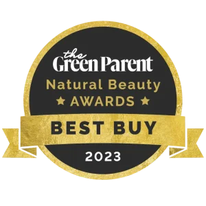 A logo showing a best buy award from the Green Parent Natural Beauty Awards 2023